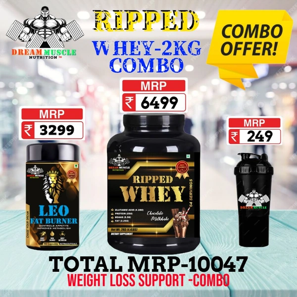 𝐂𝐎𝐌𝐁𝐎 : 𝗥𝗜𝗣𝗣𝗘𝗗 𝗪𝗛𝗘𝗬 -  2𝗞𝗚 + LEO FAT BURNER