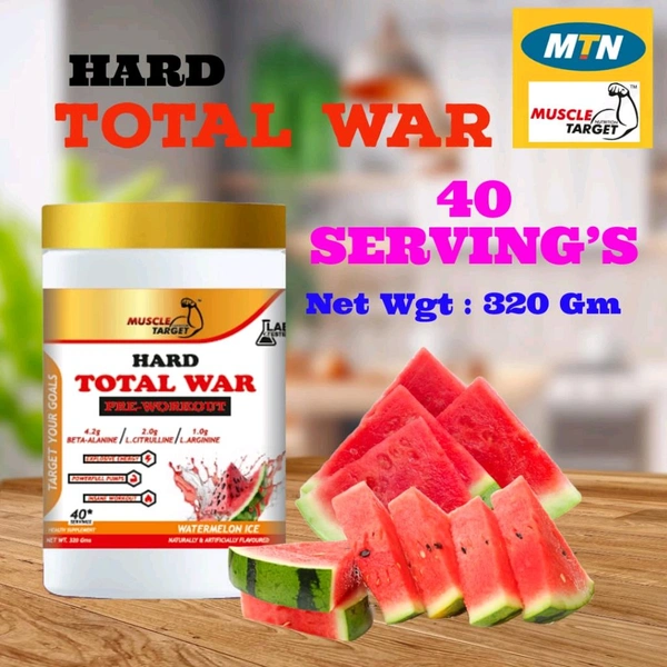 𝐌𝐔𝐒𝐂𝐋𝐄 𝐓𝐀𝐑𝐆𝐄𝐓 𝐍𝐔𝐓𝐑𝐈𝐓𝐈𝐎𝐍 (𝗠𝗧𝗡) 𝗛𝗔𝗥𝗗 𝗧𝗢𝗧𝗔𝗟 𝗪𝗔𝗥 - 40 𝗦𝗘𝗥𝗩𝗜𝗡𝗚'𝗦 - 40 SERVING'S, WATERMELON