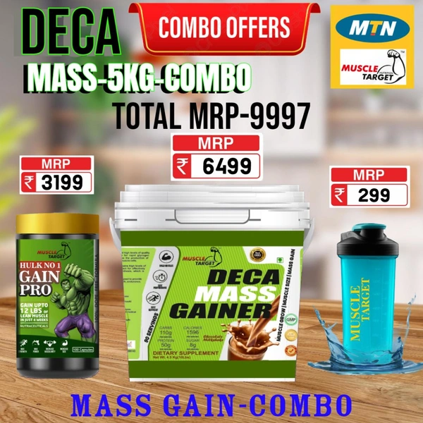𝐌𝐔𝐒𝐂𝐋𝐄 𝐓𝐀𝐑𝐆𝐄𝐓 𝐍𝐔𝐓𝐑𝐈𝐓𝐈𝐎𝐍 (𝗠𝗧𝗡) 𝗖𝗢𝗠𝗕𝗢 : 𝗗𝗘𝗖𝗔 𝗠𝗔𝗦𝗦 𝗚𝗔𝗜𝗡𝗘𝗥 - 5𝗞𝗚