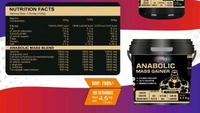 𝐂𝐎𝐌𝐁𝐎 : 𝗔𝗡𝗔𝗕𝗢𝗟𝗜𝗖 𝗠𝗔𝗦𝗦 𝗚𝗔𝗜𝗡𝗘𝗥 - 5𝗞𝗚 + GAINS PRO + BCAA 60S