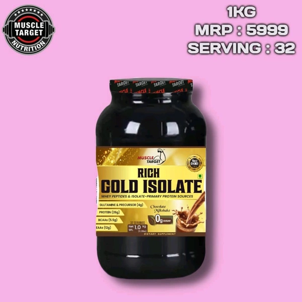 𝐌𝐔𝐒𝐂𝐋𝐄 𝐓𝐀𝐑𝐆𝐄𝐓 𝐍𝐔𝐓𝐑𝐈𝐓𝐈𝐎𝐍 (𝗠𝗧𝗡) 𝗥𝗜𝗖𝗛 𝗚𝗢𝗟𝗗 𝗜𝗦𝗢𝗟𝗔𝗧𝗘  - CHOCOLATE MILK SHAKE, RICH GOLD ISOLATE 1KG
