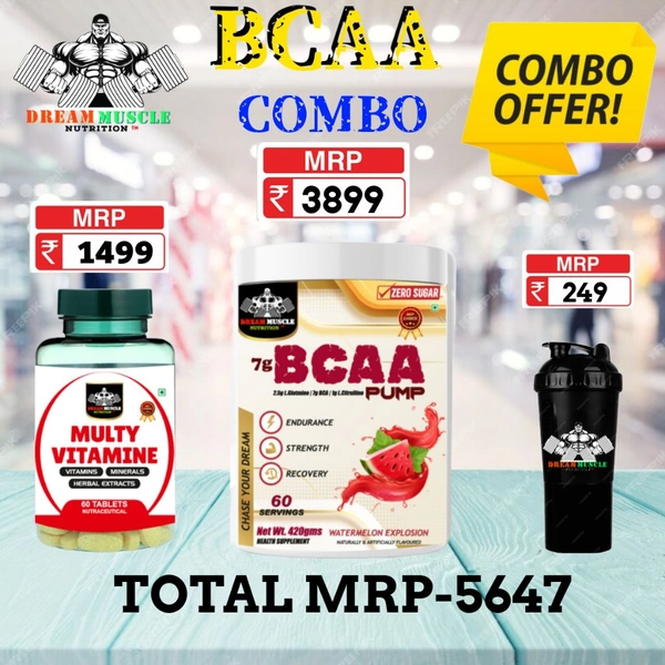 𝐂𝐎𝐌𝐁𝐎 : BCAA - 60S + MULTY VITAMINE