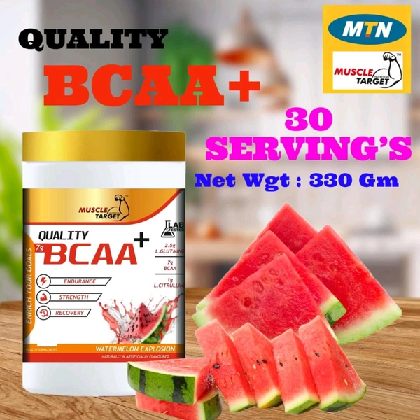 𝐌𝐔𝐒𝐂𝐋𝐄 𝐓𝐀𝐑𝐆𝐄𝐓 𝐍𝐔𝐓𝐑𝐈𝐓𝐈𝐎𝐍 (𝗠𝗧𝗡) 𝗤𝗨𝗔𝗟𝗜𝗧𝗬 𝗕𝗖𝗔𝗔 + - 30 SERVING'S - 330 GM, WATERMELON