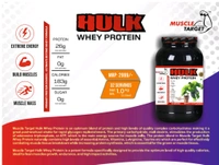 𝐌𝐔𝐒𝐂𝐋𝐄 𝐓𝐀𝐑𝐆𝐄𝐓 𝐍𝐔𝐓𝐑𝐈𝐓𝐈𝐎𝐍 (𝗠𝗧𝗡) 𝗛𝗨𝗟𝗞 𝗪𝗛𝗘𝗬  - HULK WHEY 1KG (2.2LBS), CHOCOLATE MILK SHAKE
