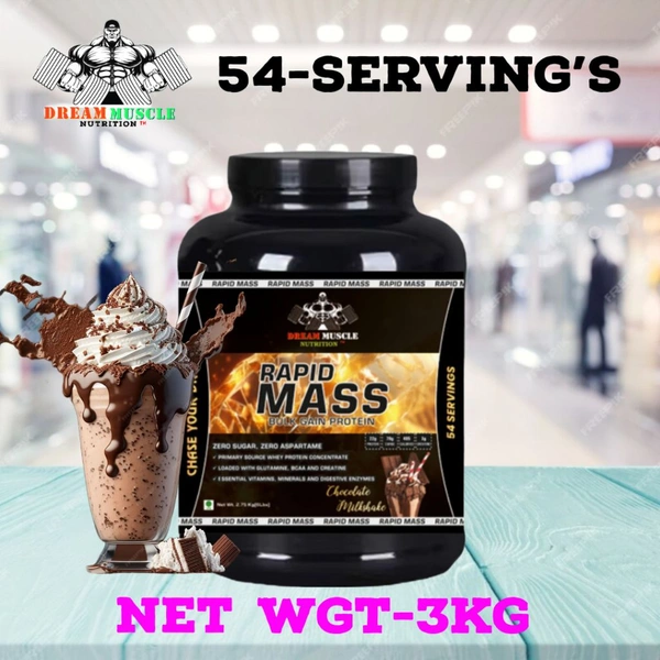 𝔻ℝ𝔼𝔸𝕄 𝕄𝕌𝕊ℂ𝕃𝔼 ℕ𝕌𝕋ℝ𝕀𝕋𝕀𝕆ℕ ( 𝗗𝗠𝗡 ) 𝗥𝗔𝗣𝗜𝗗 𝗠𝗔𝗦𝗦 𝗚𝗔𝗜𝗡𝗘𝗥 - RAPID MASS 2.7KG (6LBS), CHOCOLATE MILK SHAKE