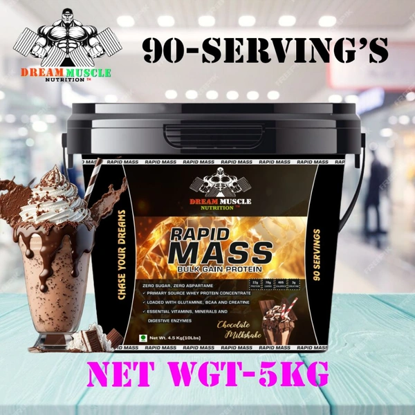 𝔻ℝ𝔼𝔸𝕄 𝕄𝕌𝕊ℂ𝕃𝔼 ℕ𝕌𝕋ℝ𝕀𝕋𝕀𝕆ℕ ( 𝗗𝗠𝗡 ) 𝗥𝗔𝗣𝗜𝗗 𝗠𝗔𝗦𝗦 𝗚𝗔𝗜𝗡𝗘𝗥 - RAPID MASS 4.5KG (10LBS), CHOCOLATE MILK SHAKE