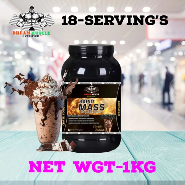 𝔻ℝ𝔼𝔸𝕄 𝕄𝕌𝕊ℂ𝕃𝔼 ℕ𝕌𝕋ℝ𝕀𝕋𝕀𝕆ℕ ( 𝗗𝗠𝗡 ) 𝗥𝗔𝗣𝗜𝗗 𝗠𝗔𝗦𝗦 𝗚𝗔𝗜𝗡𝗘𝗥 - RAPID MASS 900GM (2LBS), CHOCOLATE MILK SHAKE