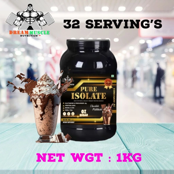 𝔻ℝ𝔼𝔸𝕄 𝕄𝕌𝕊ℂ𝕃𝔼 ℕ𝕌𝕋ℝ𝕀𝕋𝕀𝕆ℕ ( 𝗗𝗠𝗡 ) 𝗣𝗨𝗥𝗘 𝗜𝗦𝗢𝗟𝗔𝗧𝗘 - PURE ISOLATE 1KG (2.2 LBS), CHOCOLATE MILK SHAKE