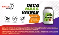 𝐌𝐔𝐒𝐂𝐋𝐄 𝐓𝐀𝐑𝐆𝐄𝐓 𝐍𝐔𝐓𝐑𝐈𝐓𝐈𝐎𝐍 (𝗠𝗧𝗡) 𝗗𝗘𝗖𝗔 𝗠𝗔𝗦𝗦 𝗚𝗔𝗜𝗡𝗘𝗥 - DECA MASS GAINER 900GM (2LBS), CHOCOLATE MILK SHAKE