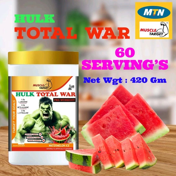 𝐌𝐔𝐒𝐂𝐋𝐄 𝐓𝐀𝐑𝐆𝐄𝐓 𝐍𝐔𝐓𝐑𝐈𝐓𝐈𝐎𝐍 (𝗠𝗧𝗡) 𝗛𝗨𝗟𝗞 𝗧𝗢𝗧𝗔𝗟 𝗪𝗔𝗥 𝗣𝗥𝗘 𝗪𝗢𝗥𝗞𝗢𝗨𝗧 - 60 SERVING'S, WATERMELON