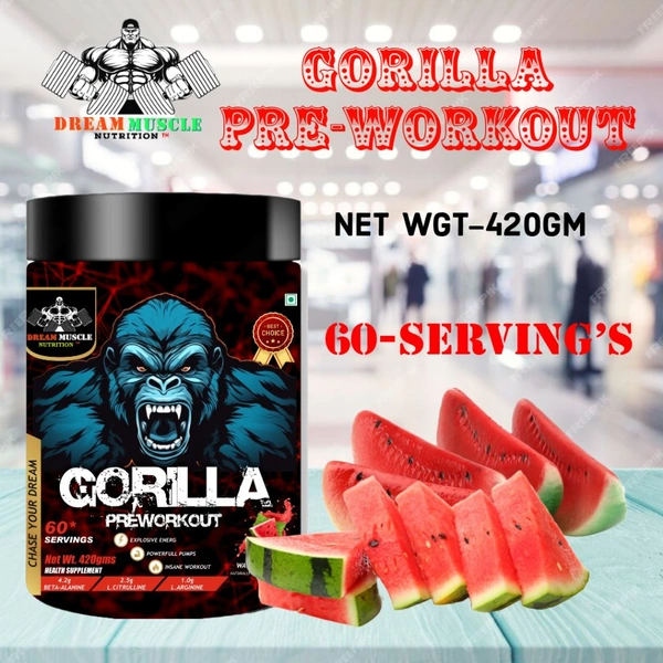 𝔻ℝ𝔼𝔸𝕄 𝕄𝕌𝕊ℂ𝕃𝔼 ℕ𝕌𝕋ℝ𝕀𝕋𝕀𝕆ℕ ( 𝗗𝗠𝗡 ) 𝗚𝗢𝗥𝗜𝗟𝗟𝗔 𝗣𝗥𝗘-𝗪𝗢𝗥𝗞𝗢𝗨𝗧 - 60 SERVING'S, WATERMELON