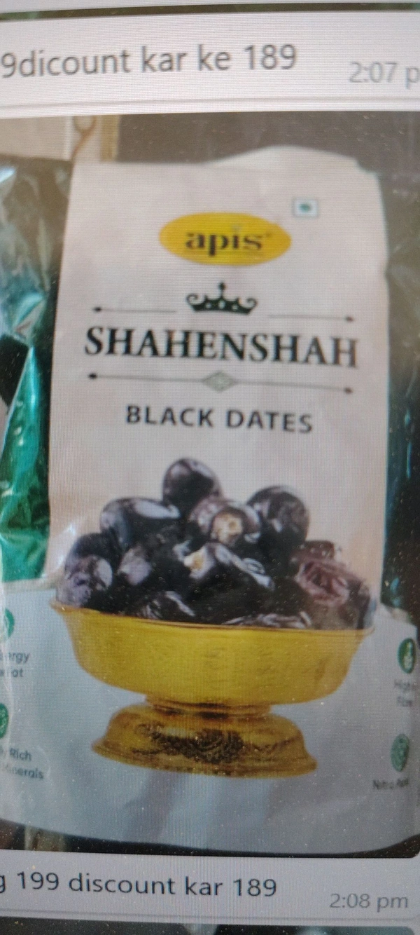 apis shenshah black (Khajur)   500gm - 500gm