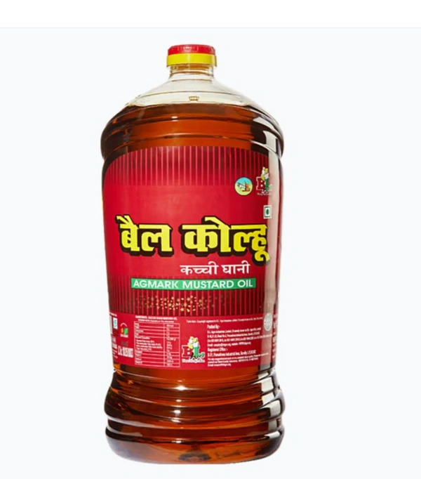 ( बैल कोल्हू सरसों तेल) Bail kolhu Sarson Tel  - 5 Ltr