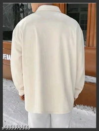 Mens || A Printed || Polo Neck || Half Sleeve |.. - White, L