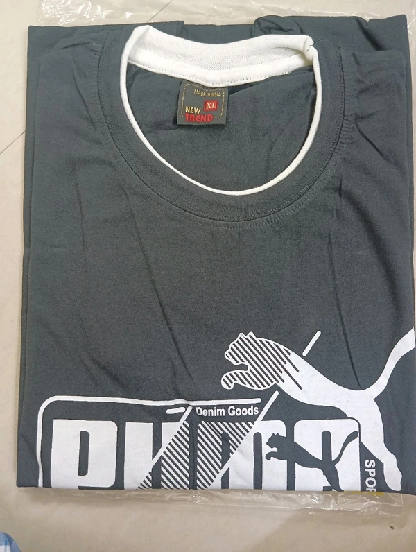 New Trend Tshirt Half  - Black, XL