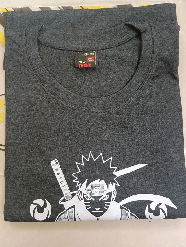 New Trend Tshirt Half - XXL, Black