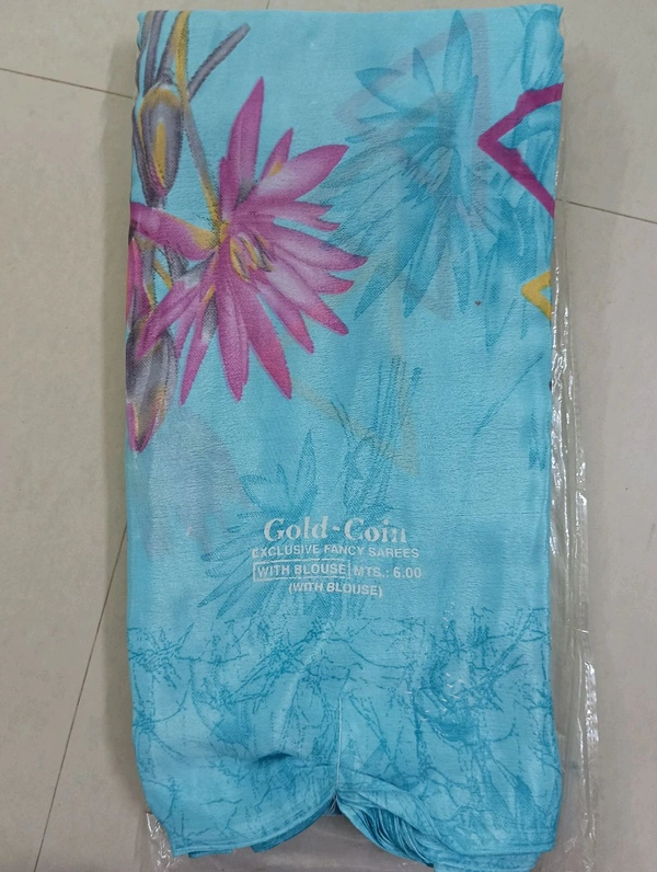 Gold-Coin Grap Saree