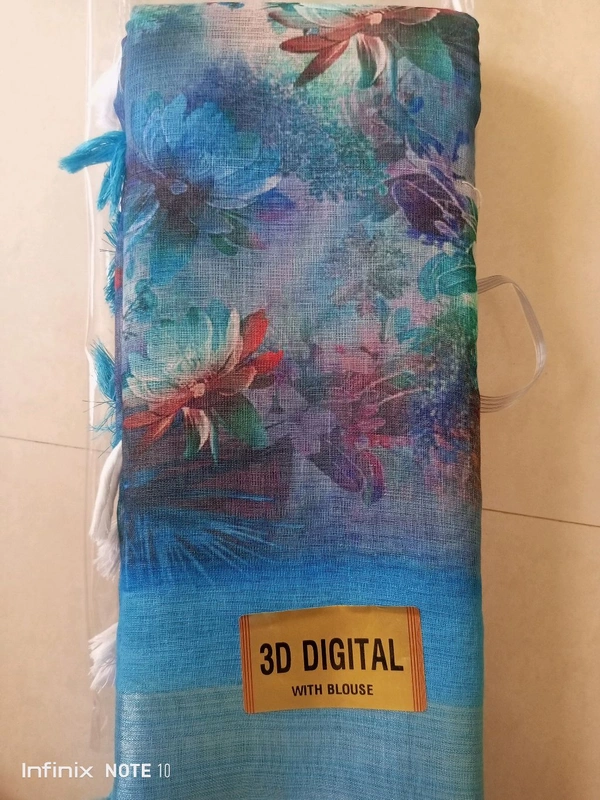 3D Digital Design Sarees 