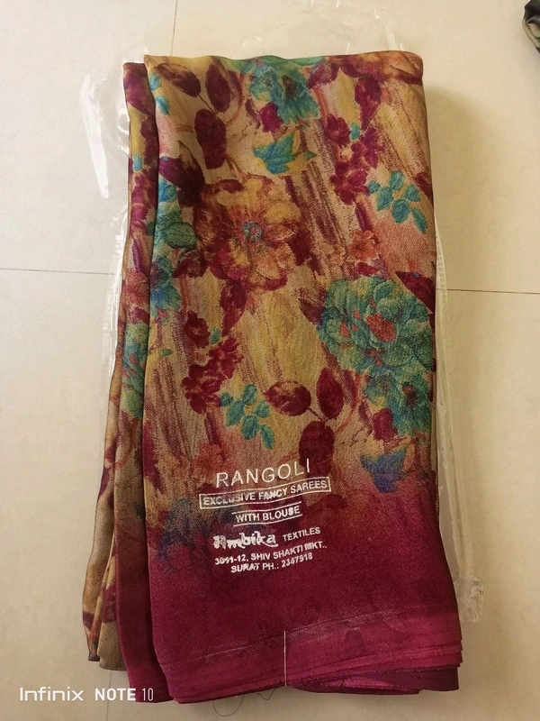 Rangoli Fancy Grap Sarees 
