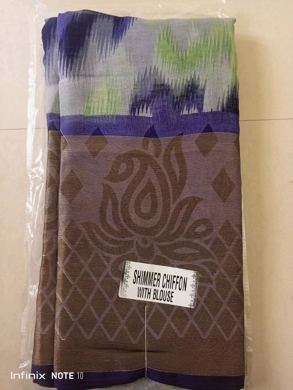 SHIMMER CHIFFON SAREE 