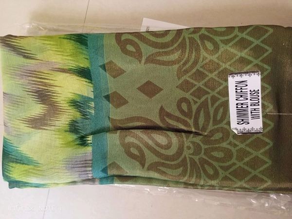 SHIMMER CHIFFON SAREE 