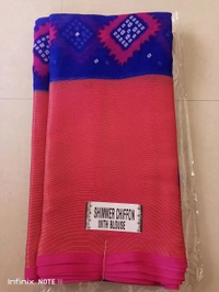 SHIMMER CHIFFON SAREE 