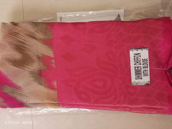SHIMMER CHIFFON SAREE 