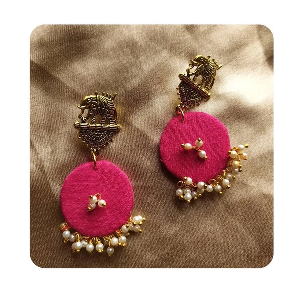 Pink Pearl Circle (Stud)
