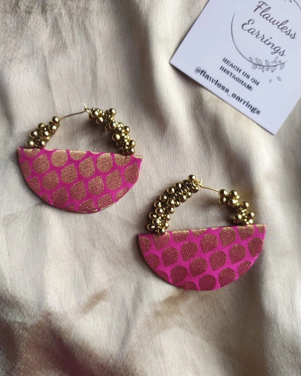 Pink Gold Gejje Hoops