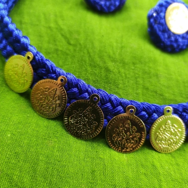 Dark Blue Lakshmi Choker