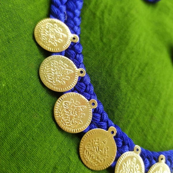 Dark Blue Lakshmi Choker