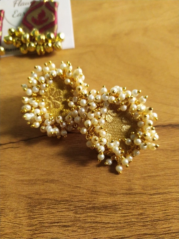 Gold Full Pearl Circle