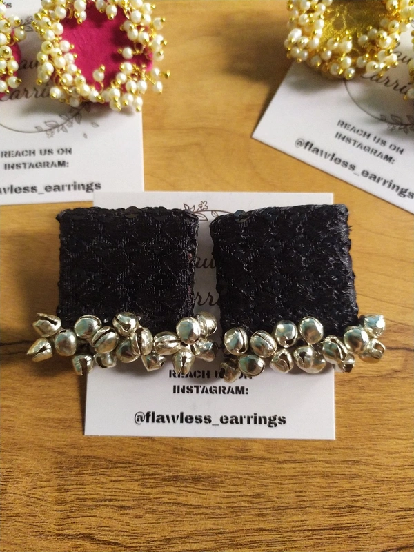 Black Sequins Gejje Square
