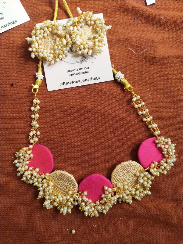 Pink Peach Choker Set