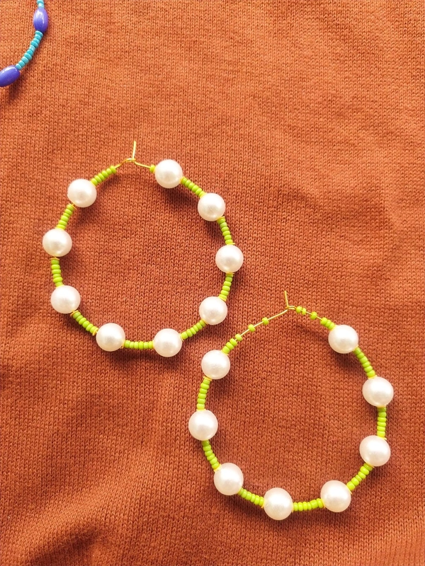 Green Jumbo Hoops