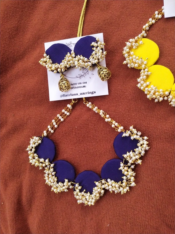 Dark Blue Choker Set
