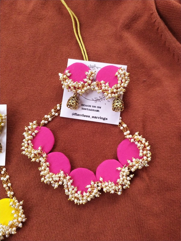 Dark Pink Choker Set
