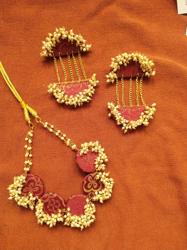 Maroon Drop Choker