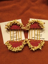 Maroon Drop Choker