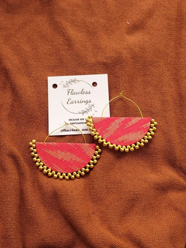 Red Mani Hoops