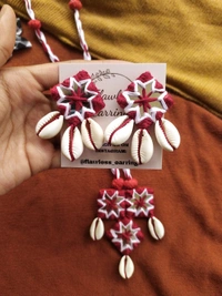 Maroon Mirror Set