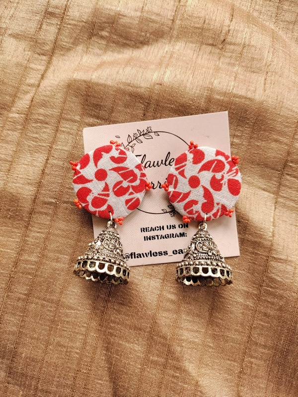 Orange Beads Jumka