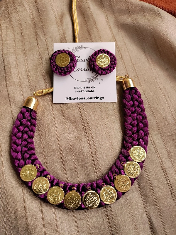 Wine Lakshmi Choker 