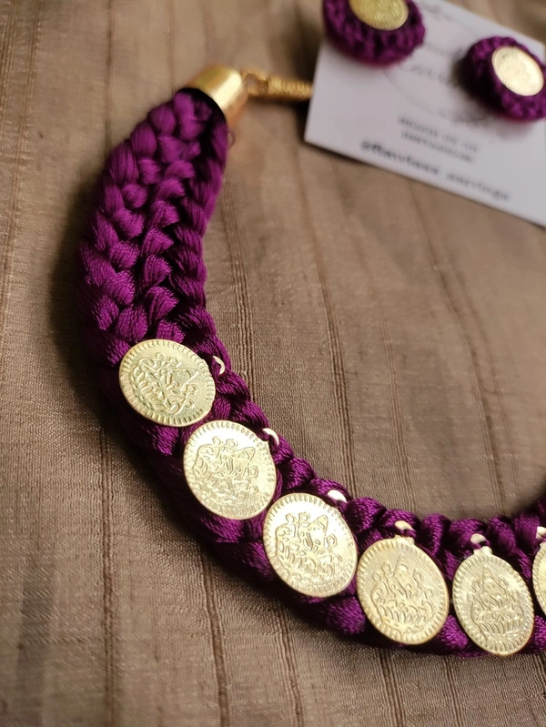 Wine Lakshmi Choker 