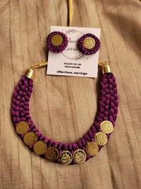 Wine Lakshmi Choker 