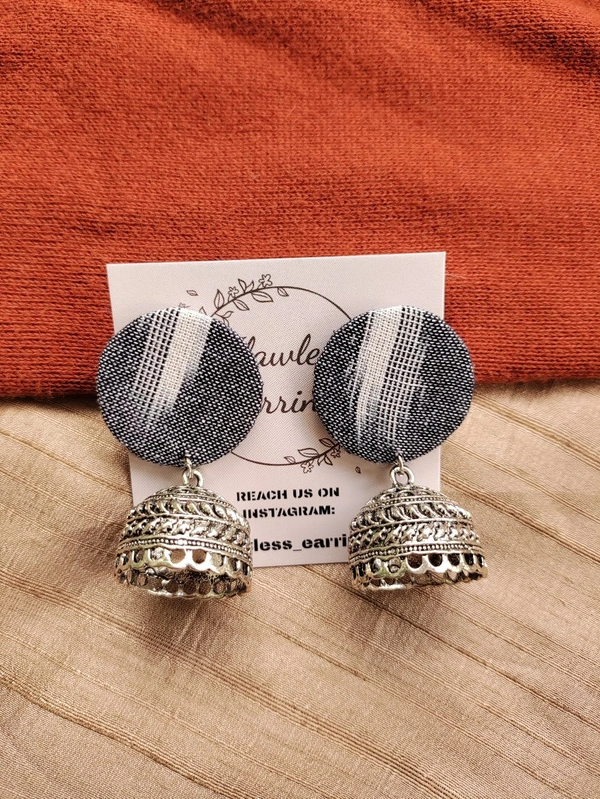 Grey Ikkat Round JUMKA 