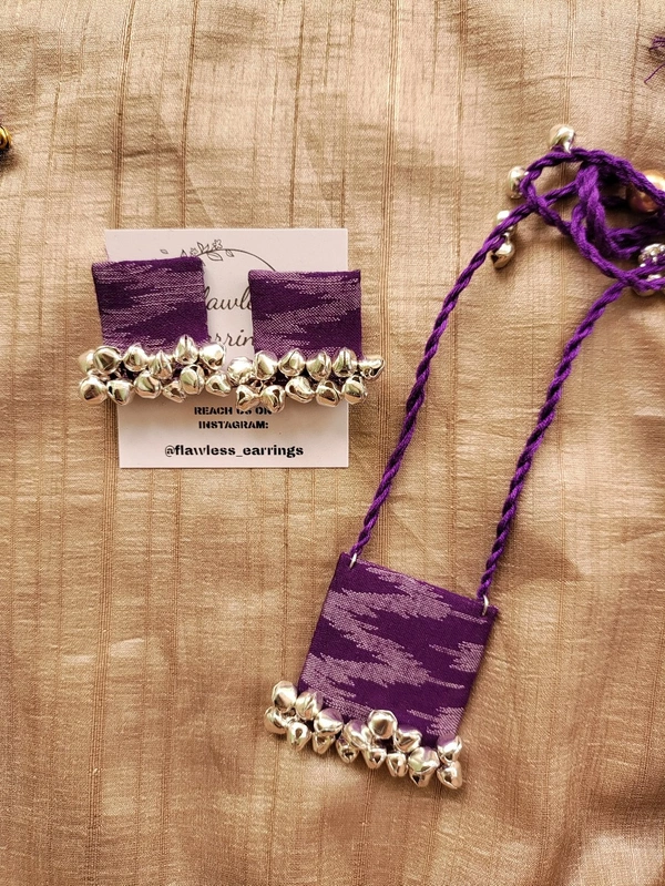 Purple Ikkat Set