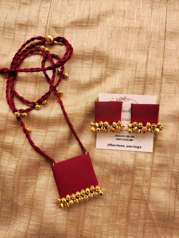 Maroon Ghungroo Set