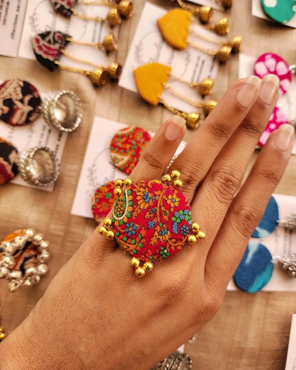Kalamkari Bead Ring
