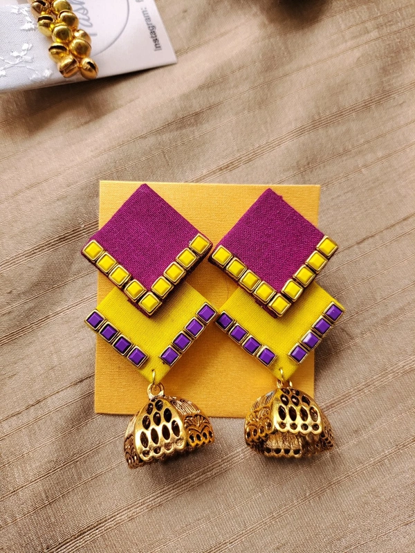 Purple Yellow Double Square 